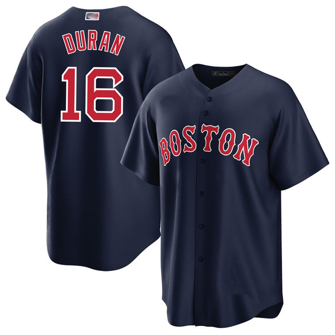 Custom #16 Navy BOS Baseball Shirt Top