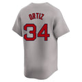 Custom #34 Gray BOS Baseball Shirt Top