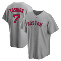 Custom #7 Gray BOS Baseball Shirt Top