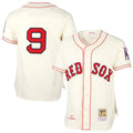 Custom #9 Cream 1939 BOS Baseball Shirt Top