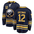 Custom #12 Navy BUF Hockey Shirt Top