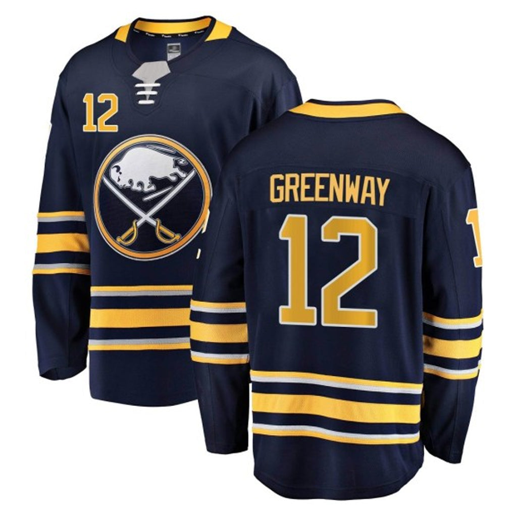 Custom #12 Navy BUF Hockey Shirt Top