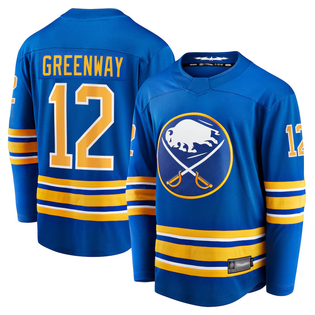 Custom #12 Royal BUF Hockey Shirt Top