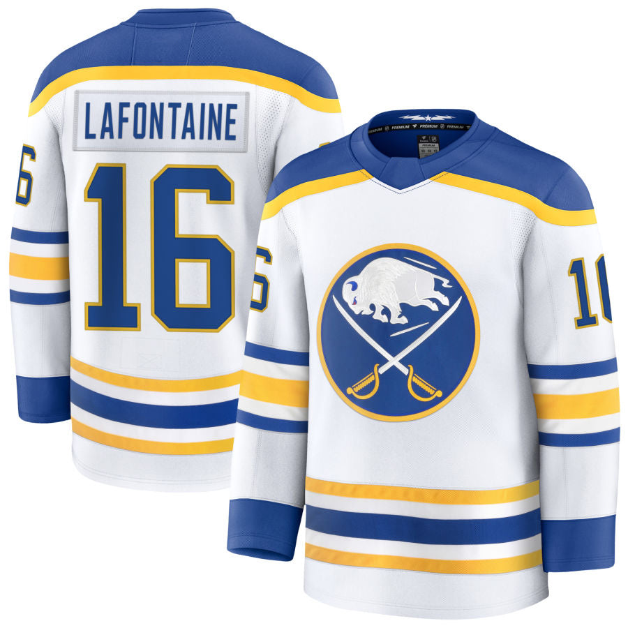 Custom #16 White BUF Hockey Shirt Top