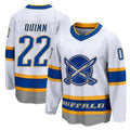 Custom #22 White BUF Hockey Shirt Top