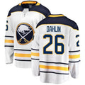 Custom #26 White BUF Hockey Shirt Top