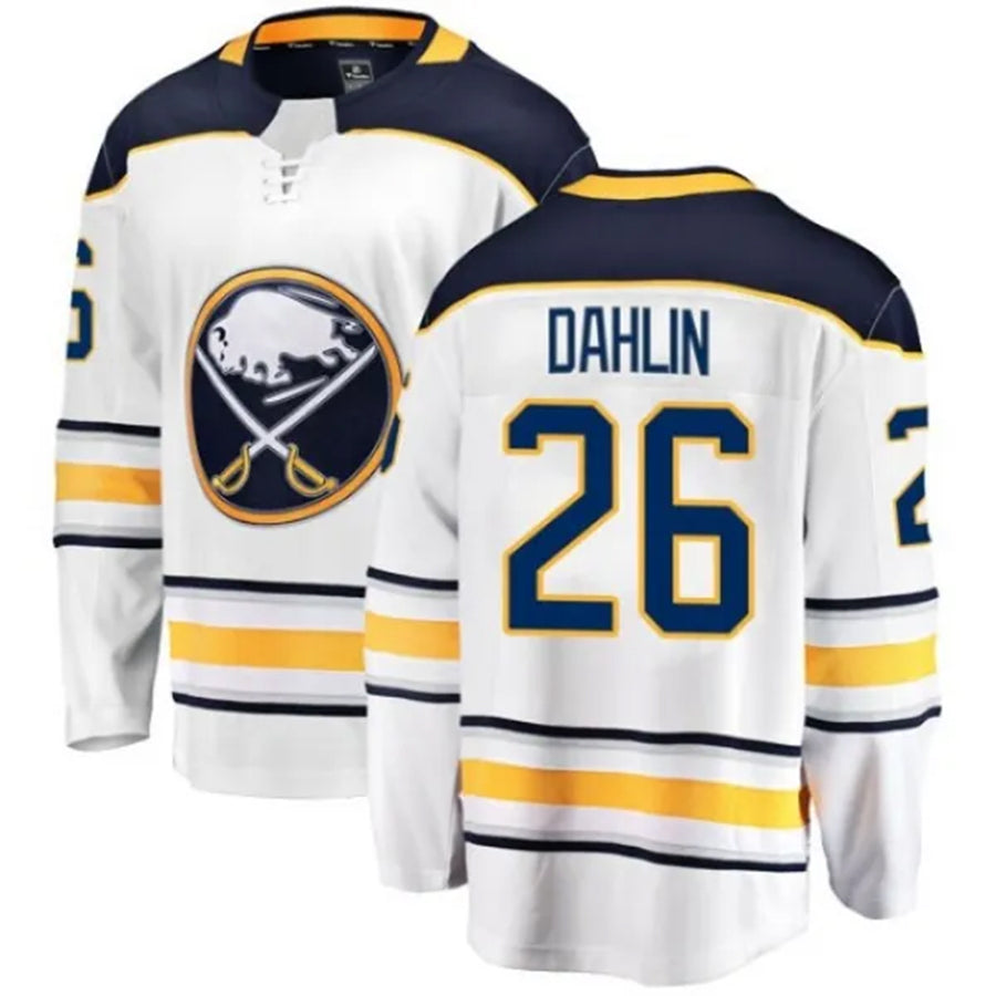 Custom #26 White BUF Hockey Shirt Top
