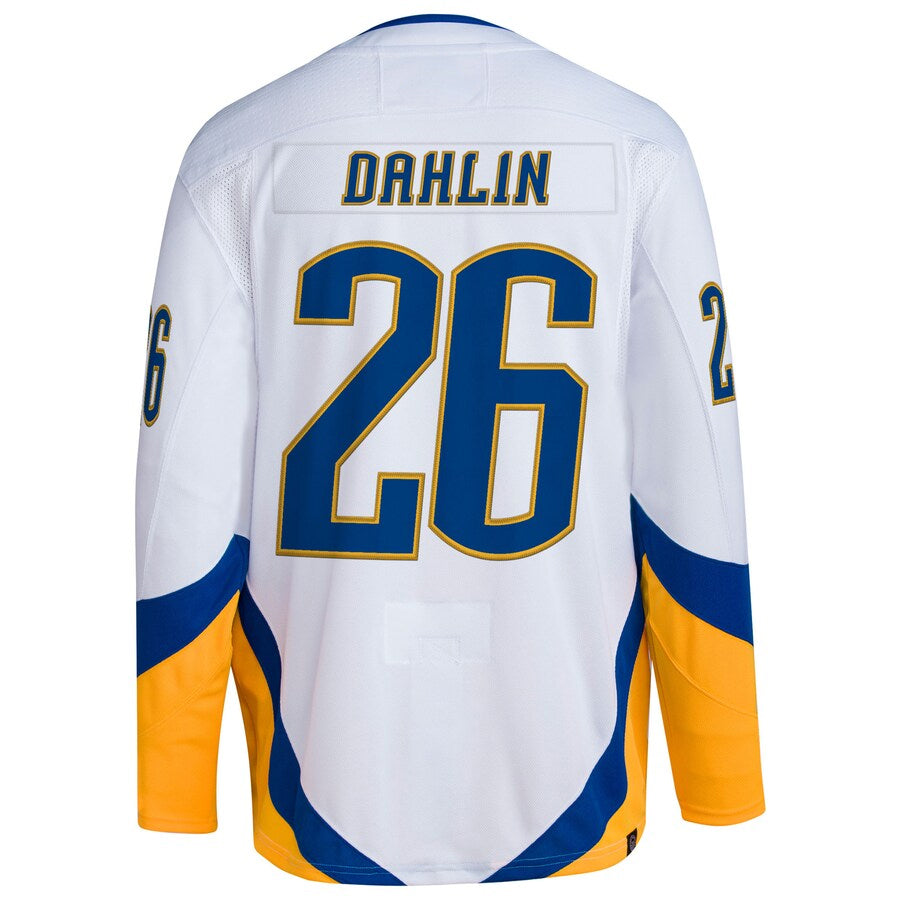 Custom #26 White Retro BUF Hockey Shirt Top