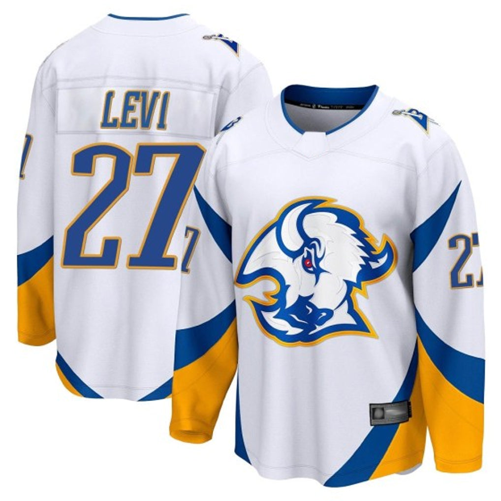 Custom #27 White BUF Hockey Shirt Top