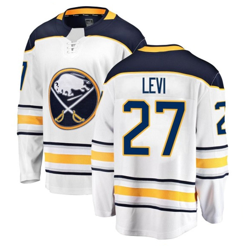 Custom #27 White BUF Hockey Shirt Top