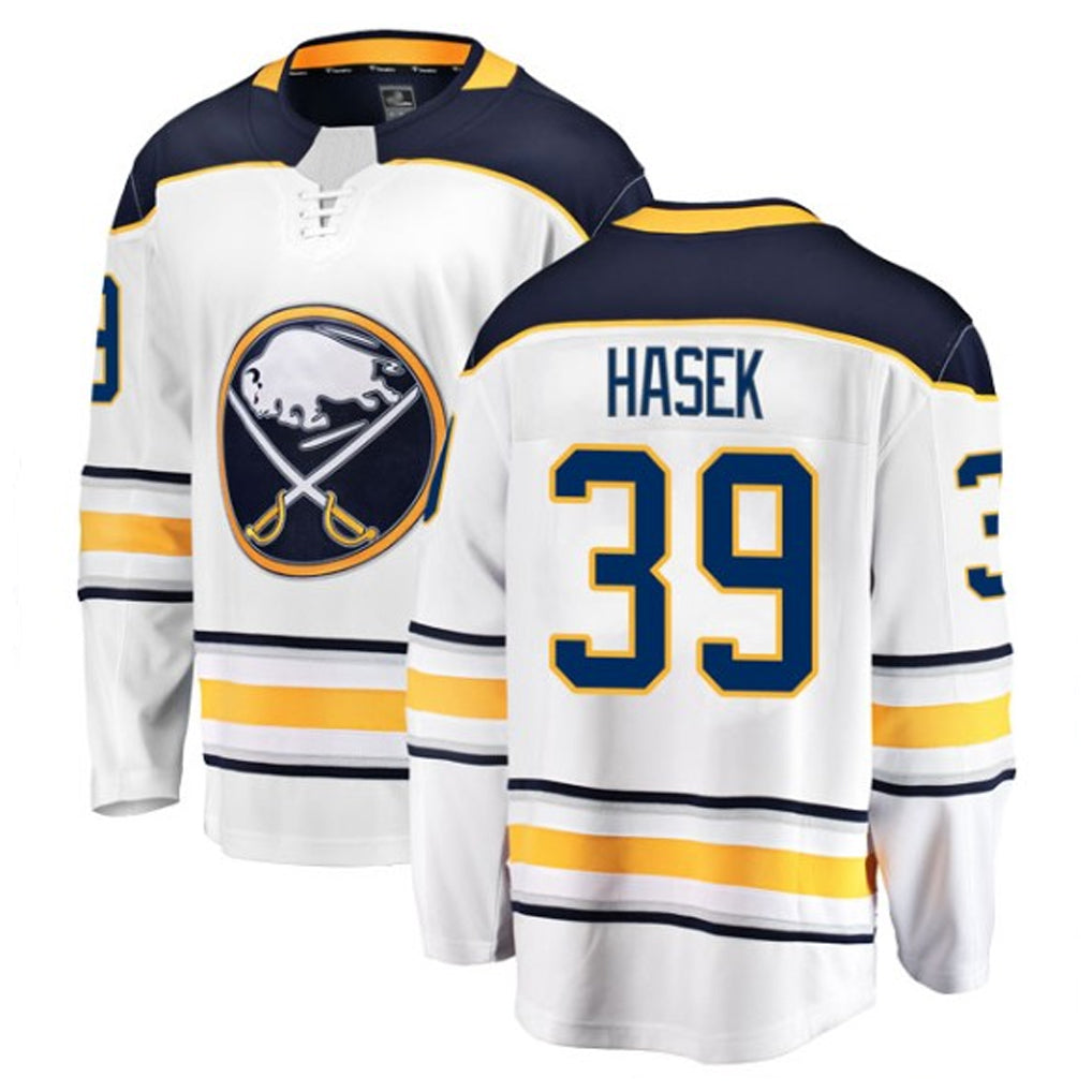 Custom #39 White BUF Hockey Shirt Top