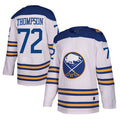Custom #72 White BUF Hockey Shirt Top