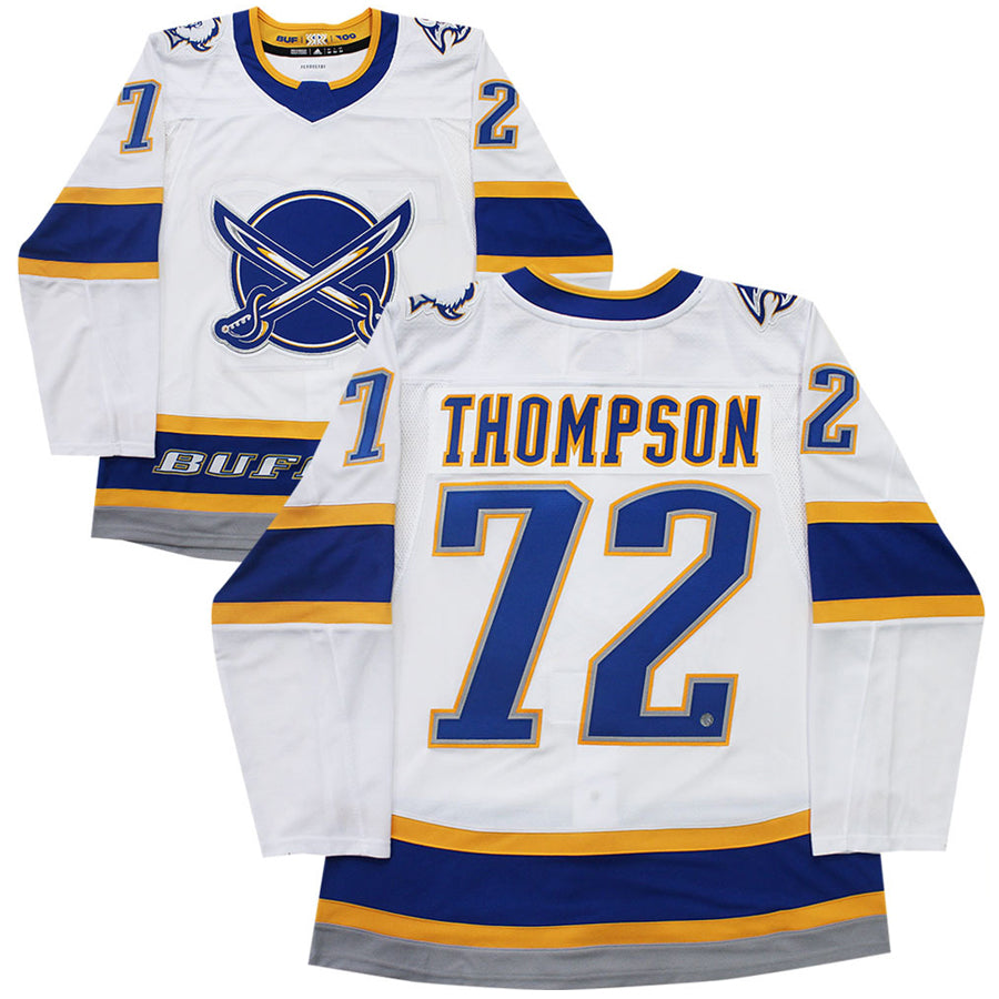 Custom #72 White BUF Hockey Shirt Top