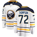 Custom #72 White BUF Hockey Shirt Top