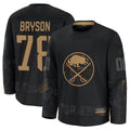 Custom #78 Black BUF Hockey Shirt Top