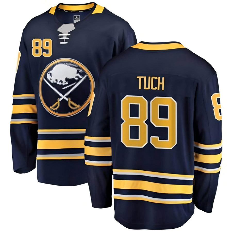 Custom #89 Navy BUF Hockey Shirt Top