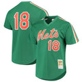 Custom #18 Green NYM Baseball Shirt Top