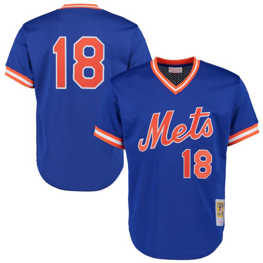 Custom #18 Royal NYM Baseball Shirt Top