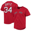 Custom #34 Red BOS Baseball Shirt Top