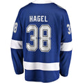TB.Lightning #38 Brandon Hagel Supporters Branded Home Breakaway Player Jersey Blue Stitched American Hockey Jerseys