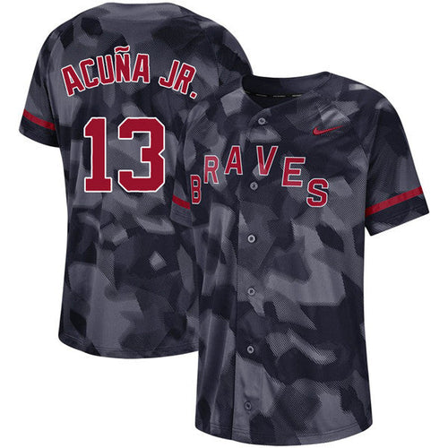 Custom #0 ACUNA Retro Stitched Baseball Jersey - Classic Edition