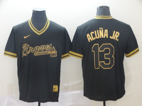 Custom #0 ACUNA Retro Stitched Baseball Jersey - Classic Edition