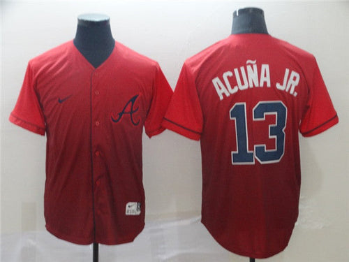 Custom #0 ACUNA Retro Stitched Baseball Jersey - Classic Edition