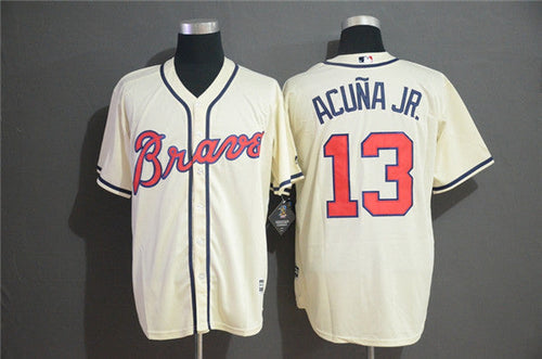 Custom #0 ACUNA Retro Stitched Baseball Jersey - Classic Edition
