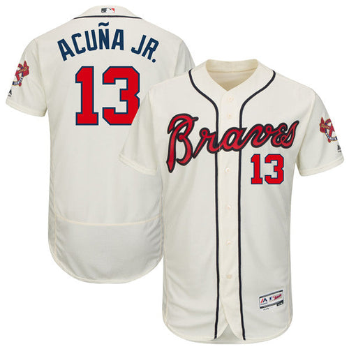 Custom #0 ACUNA Retro Stitched Baseball Jersey - Classic Edition