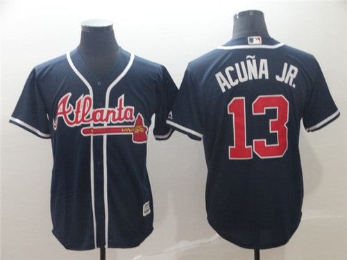 Custom #0 ACUNA Retro Stitched Baseball Jersey - Classic Edition