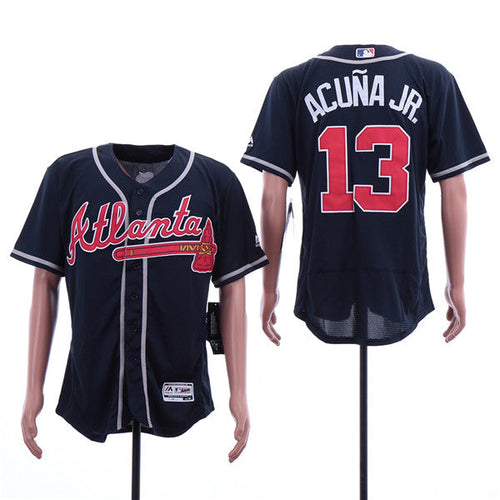 Custom #0 ACUNA Retro Stitched Baseball Jersey - Classic Edition