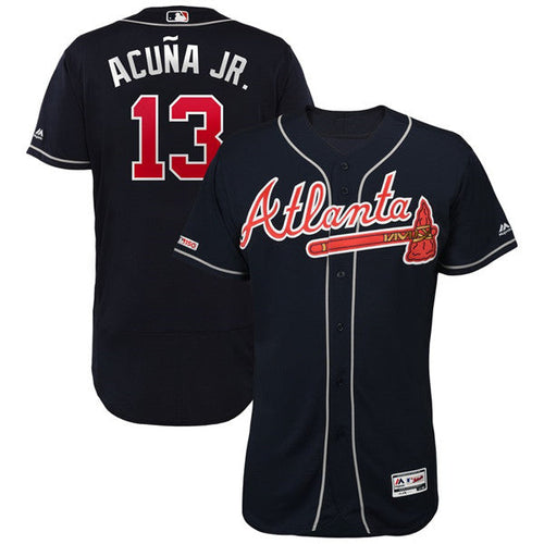 Custom #0 ACUNA Retro Stitched Baseball Jersey - Classic Edition