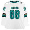 SJ.Sharks #88 Brent Burns Supporters Authentic Autographed Supporters Breakaway Jersey White Stitched American Hockey Jerseys