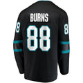 SJ.Sharks #88 Brent Burns Supporters Branded Alternate Breakaway Player Jersey Black Stitched American Hockey Jerseys