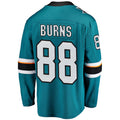 SJ.Sharks #88 Brent Burns Supporters Branded Breakaway Player Jersey Teal Stitched American Hockey Jerseys