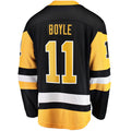 P.Penguins #11 Brian Boyle Supporters Branded Home Breakaway Player Jersey  Black Stitched American Hockey Jerseys