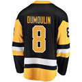P.Penguins #8 Brian Dumoulin Supporters Branded Home Breakaway Player Jersey Black Stitched American Hockey Jerseys