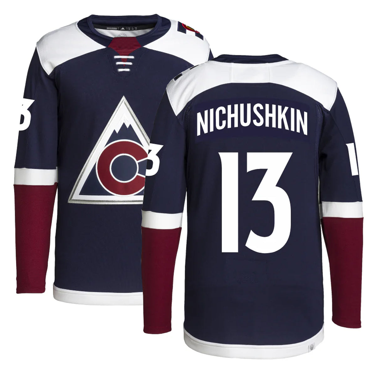 Custom #13 Navy COL Hockey Shirt Top