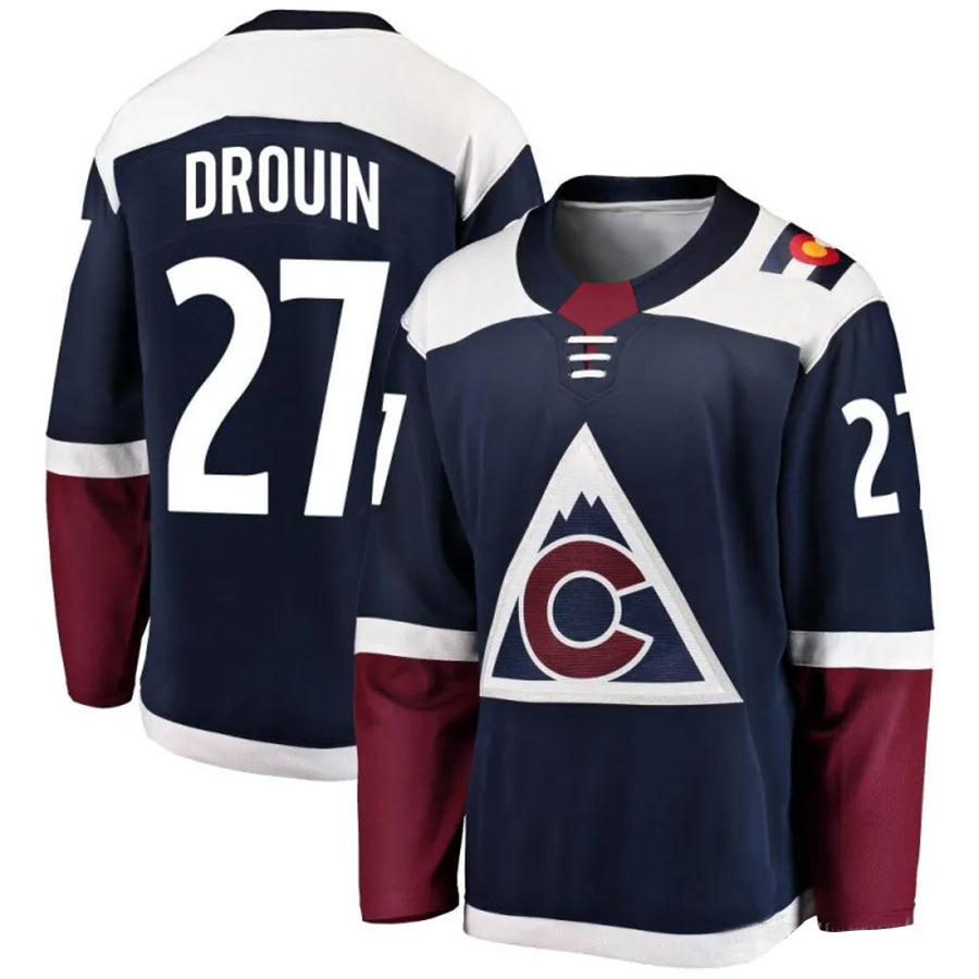 Custom #27 Navy COL Hockey Shirt Top