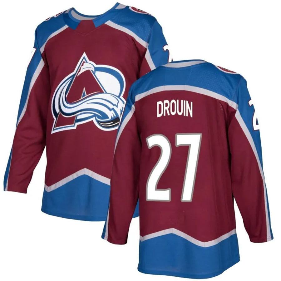 Custom #27 Burgundy COL Hockey Shirt Top