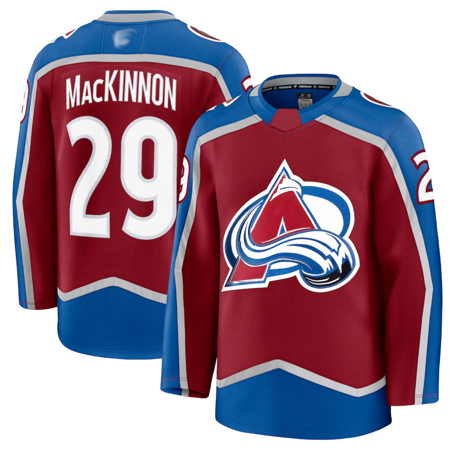 Custom #29 Burgundy COL Hockey Shirt Top