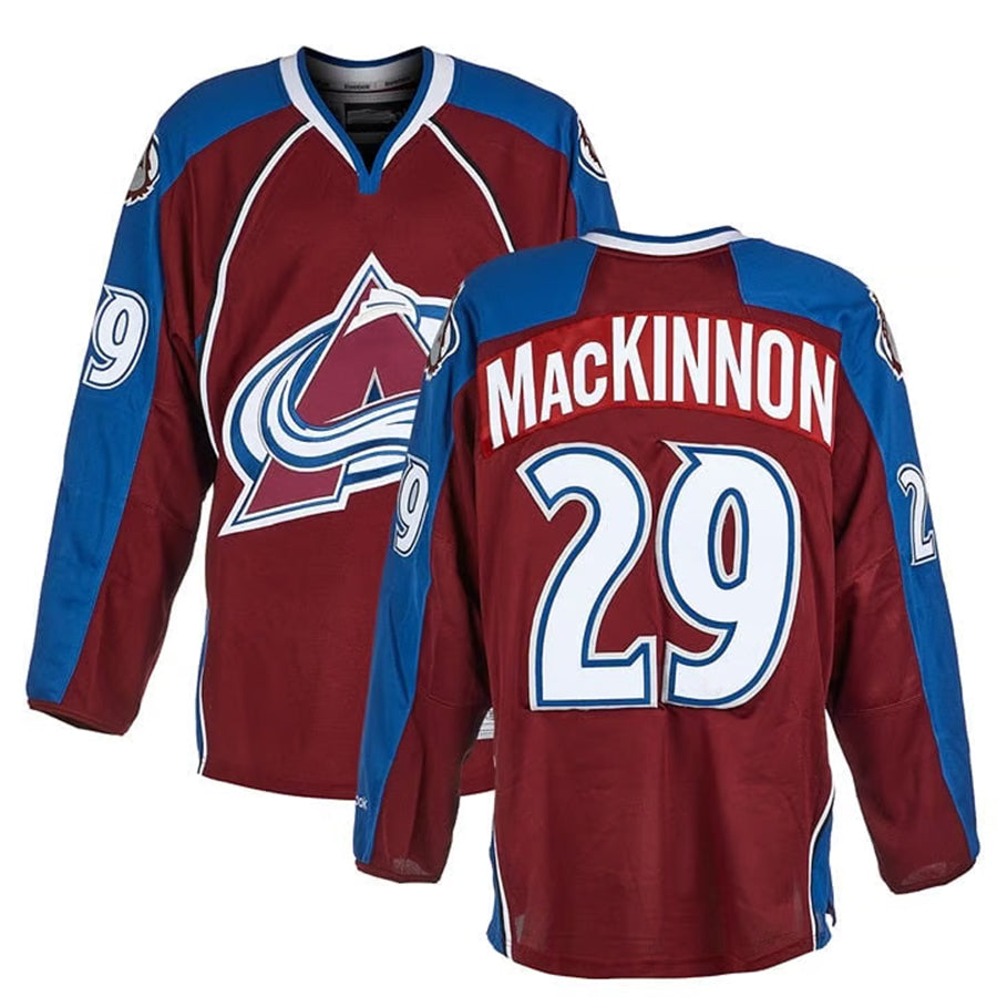 Custom #29 Burgundy COL Hockey Shirt Top