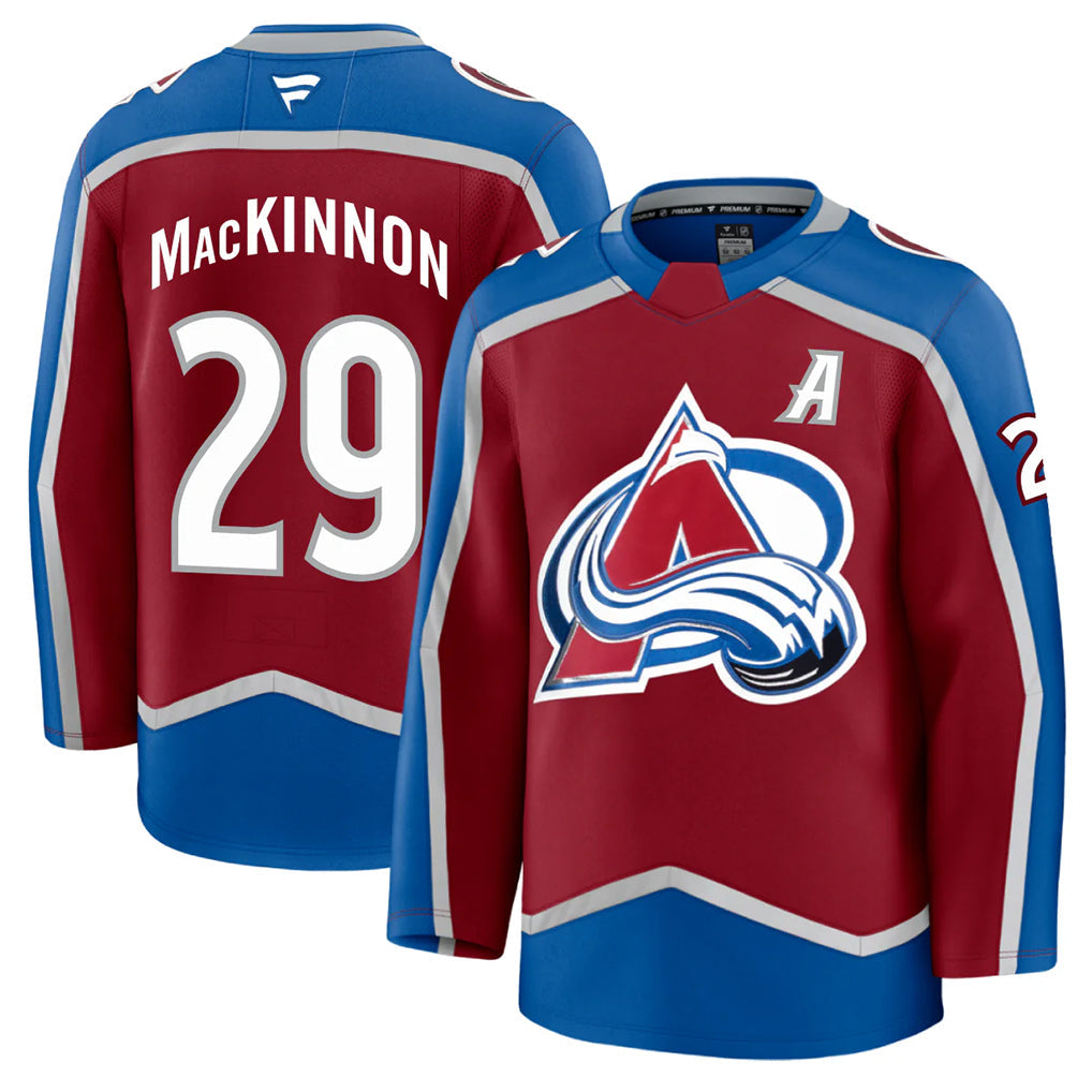 Custom #29 Red COL Hockey Shirt Top