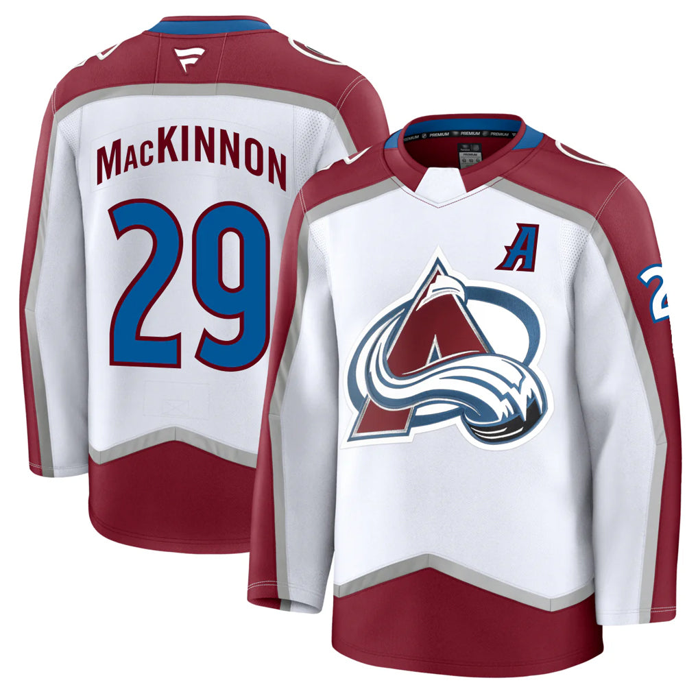 Custom #29 White COL Hockey Shirt Top