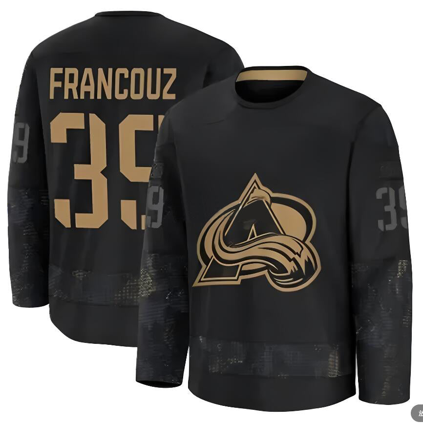 Custom #39 Black COL Hockey Shirt Top