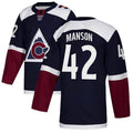 Custom #42 Navy COL Hockey Shirt Top