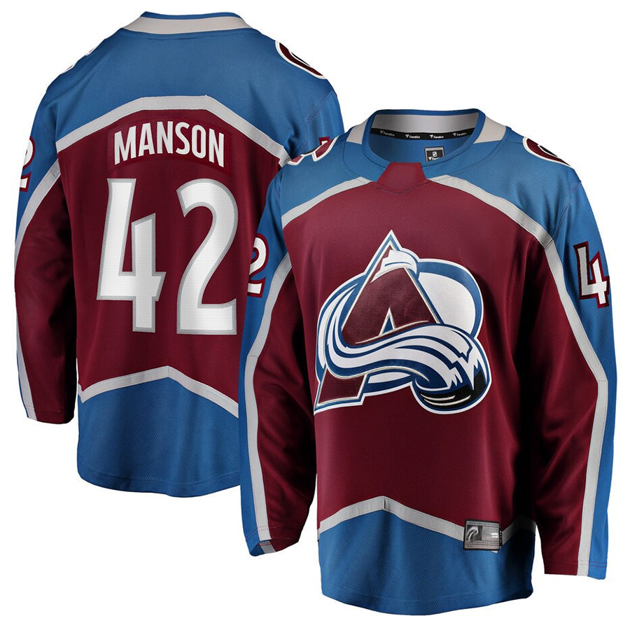 Custom #42 Burgundy COL Hockey Shirt Top