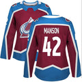 Custom #42 Burgundy COL Hockey Shirt Top