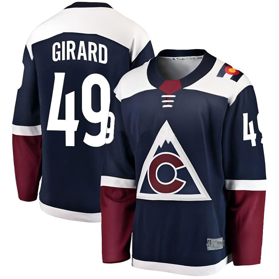 Custom #49 Navy COL Hockey Shirt Top