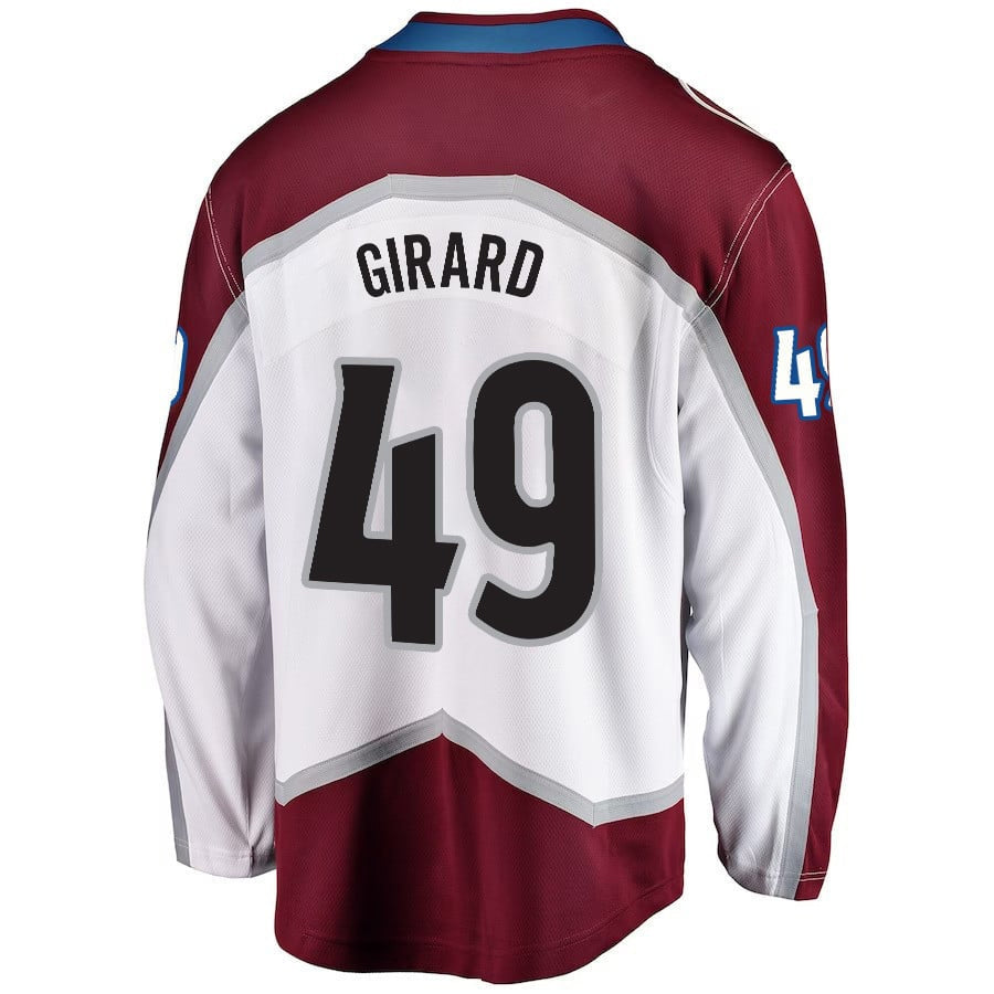 Custom #49 White COL Hockey Shirt Top